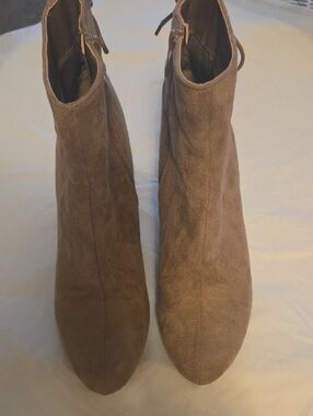2 Lips Too Taupe Suede Ankle Booties